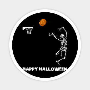 Skeleton basketball tshirt halloween funny gift t-shirt Magnet